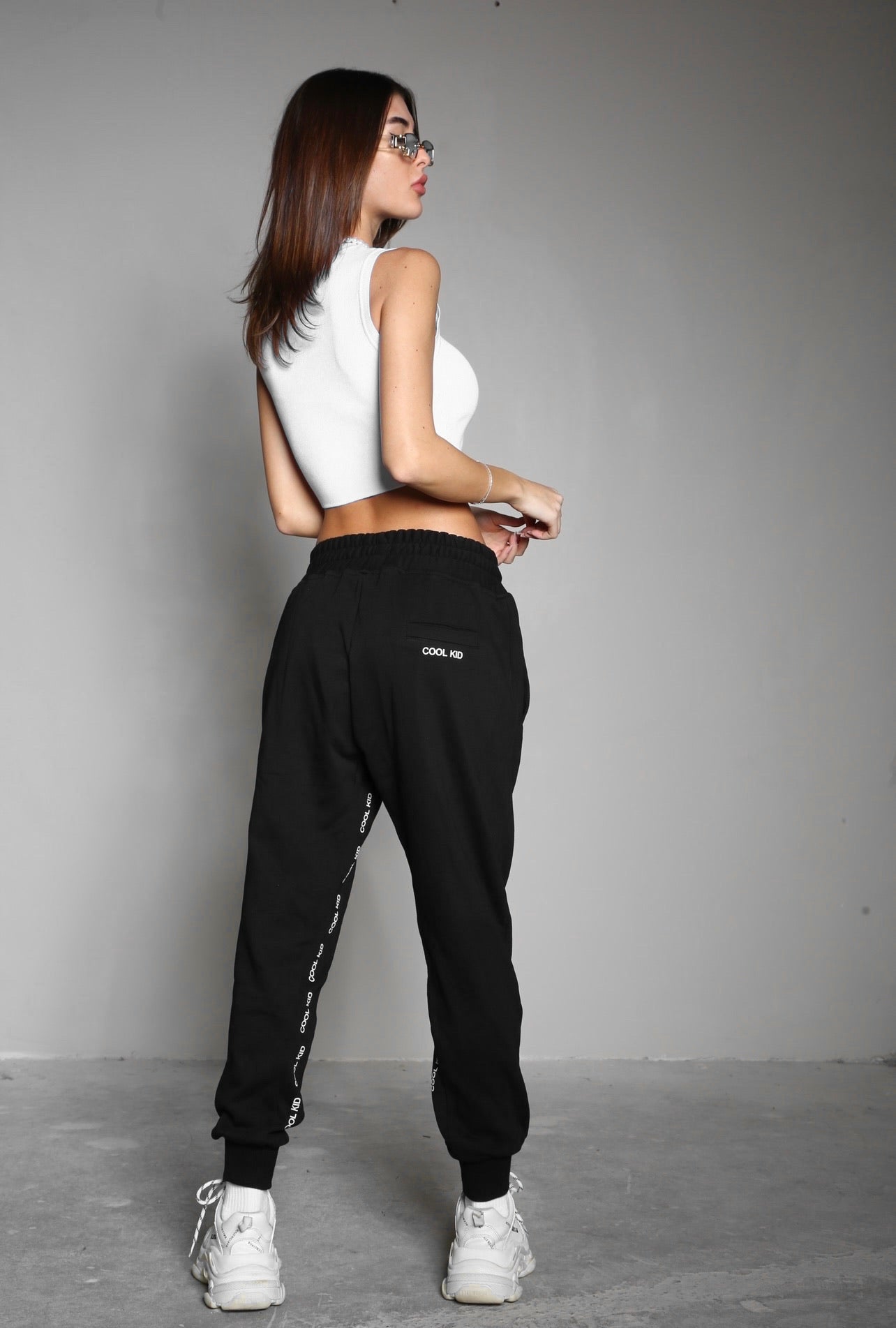 Velvet logo sweatpants