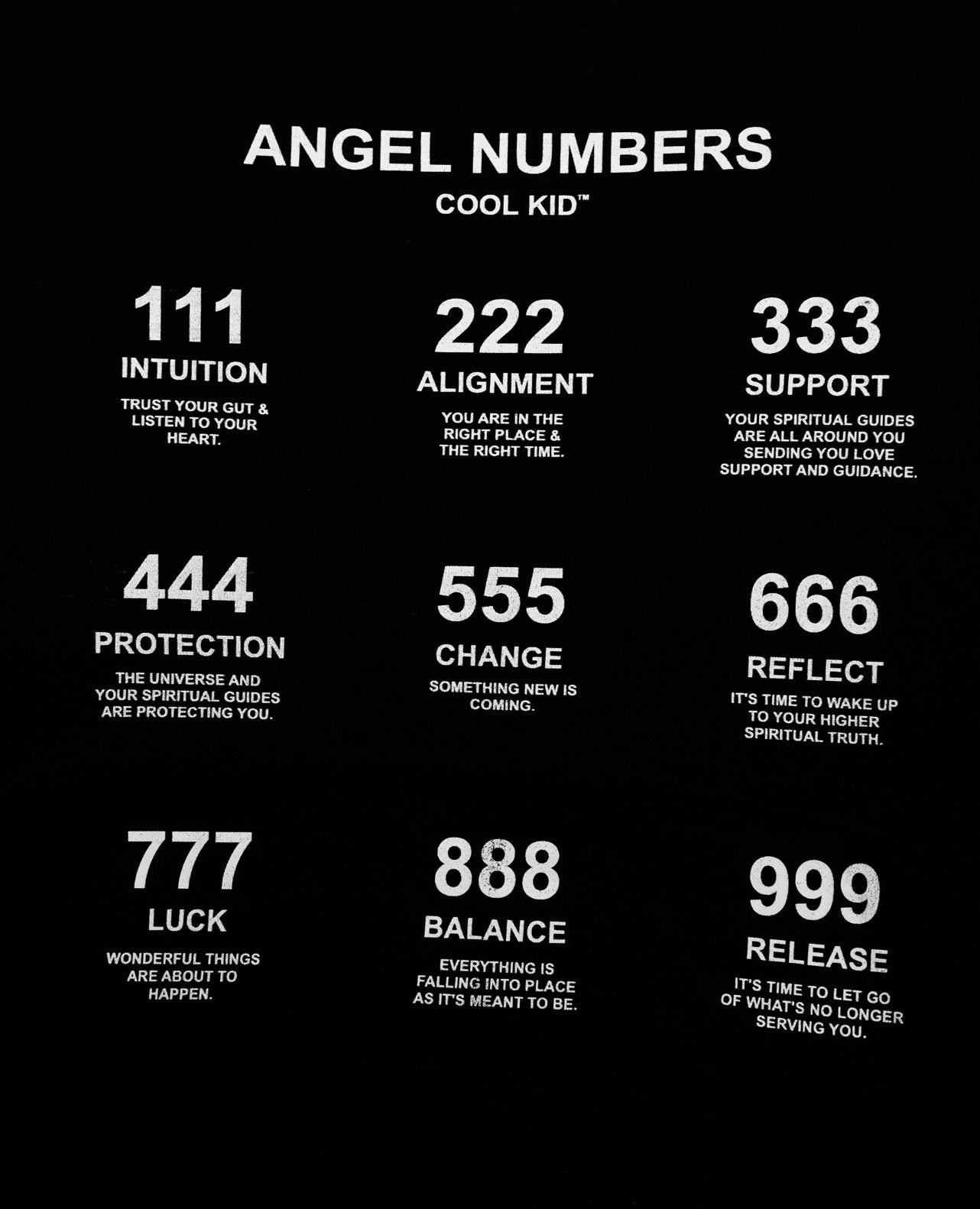 Angel number hoodie