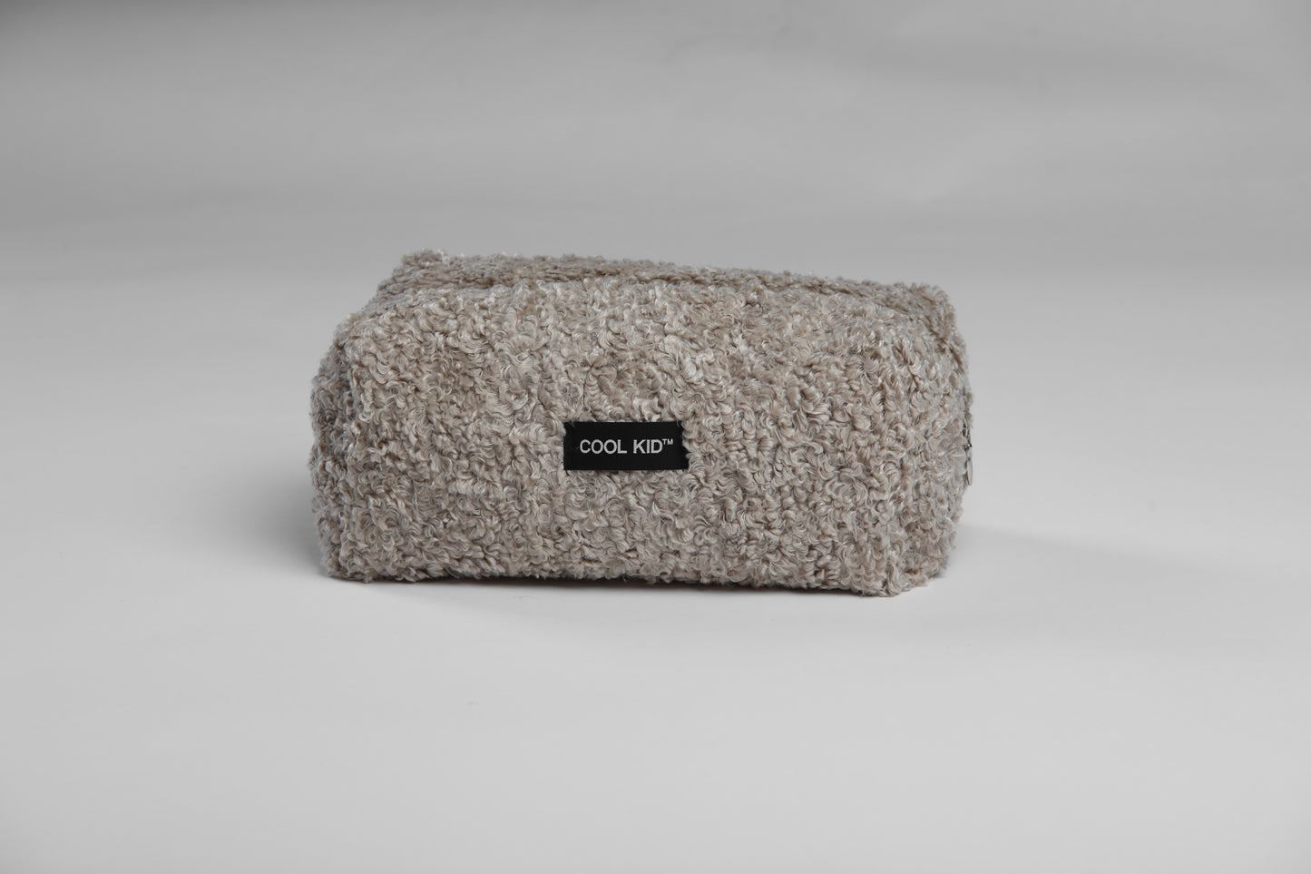 Beige Bouclé Beauty Pouch