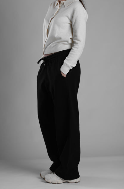 Black Loose Fit Sweatpants
