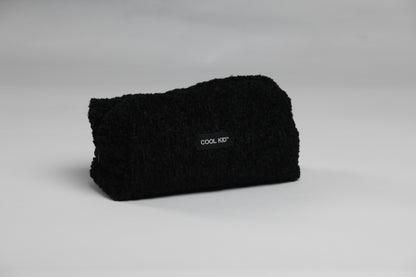 Black Bouclé Beauty Pouch