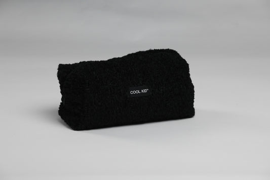 Black Bouclé Beauty Pouch