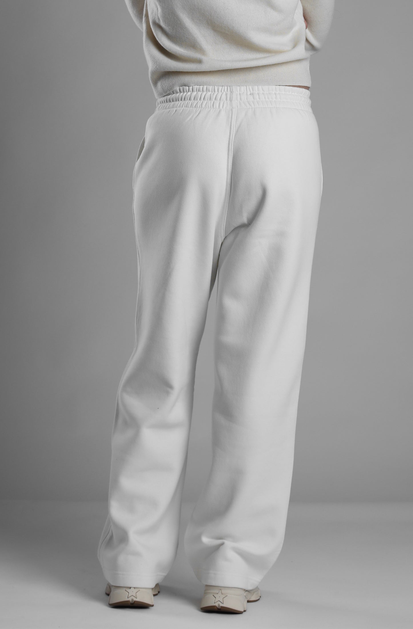 Beige Loose Fit Sweatpants