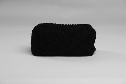 Black Bouclé Beauty Pouch