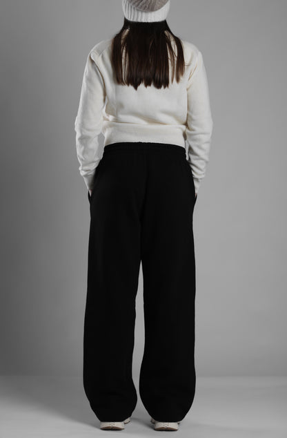 Black Loose Fit Sweatpants