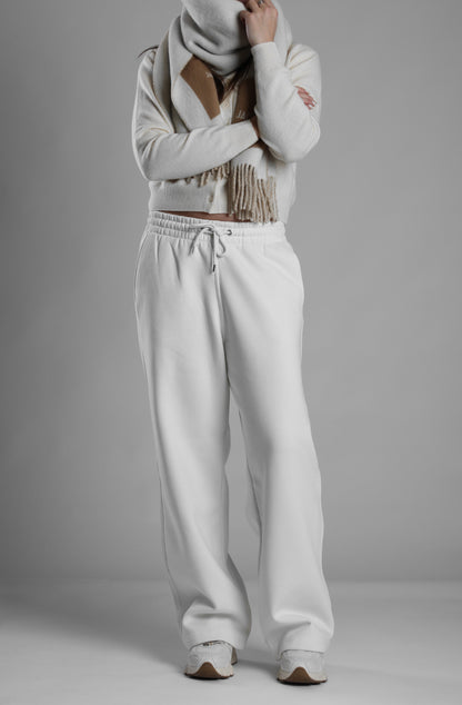 Beige Loose Fit Sweatpants