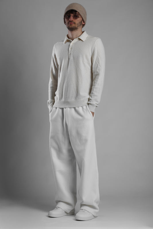 Beige Loose Fit Sweatpants